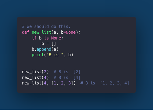 List as a function argument.