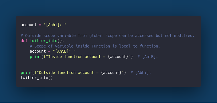 Function Scope Working case.