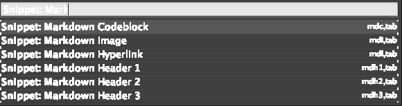 Sublime Text MarkDown Snippets