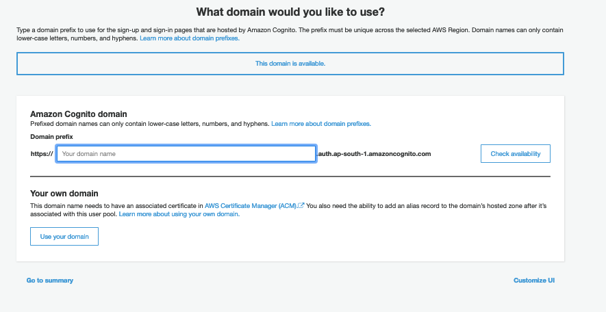 AWS Made Easy AWS Cognito User Pool Add Domain 