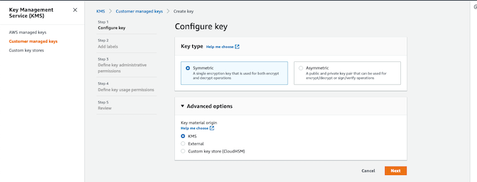 AWS Made Easy | AWS KMS | Create CMKs | Configure Key Step 