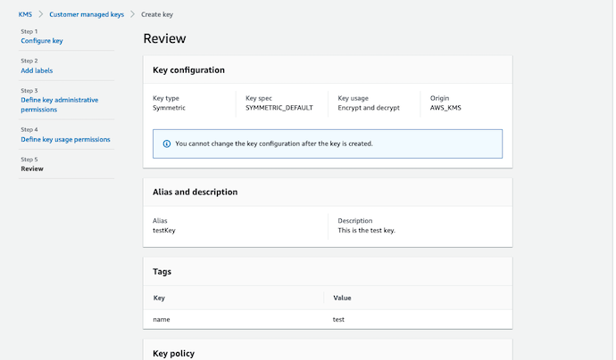 AWS Made Easy | AWS KMS | Create CMKs | Review Step 