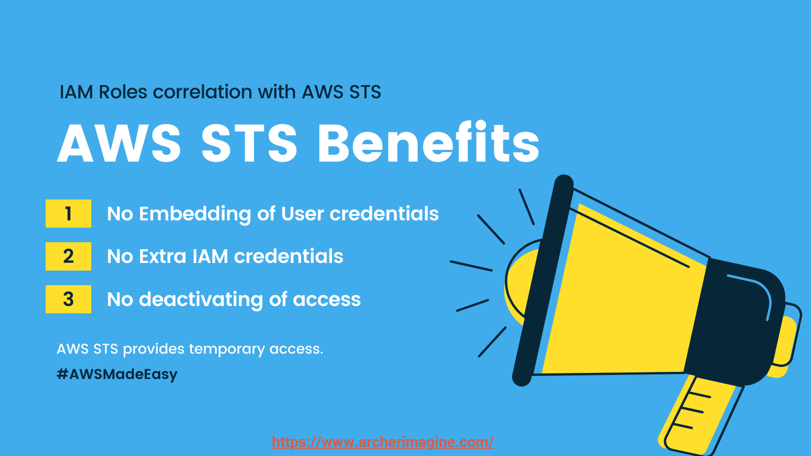 AWS Made Easy | AWS STS, Benefits 