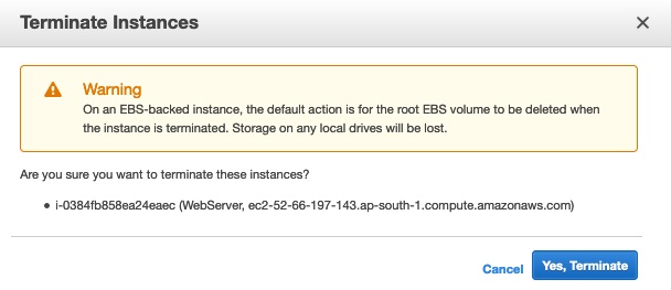 AWS Made Easy | AWS EC2 | Termination Confirmation 